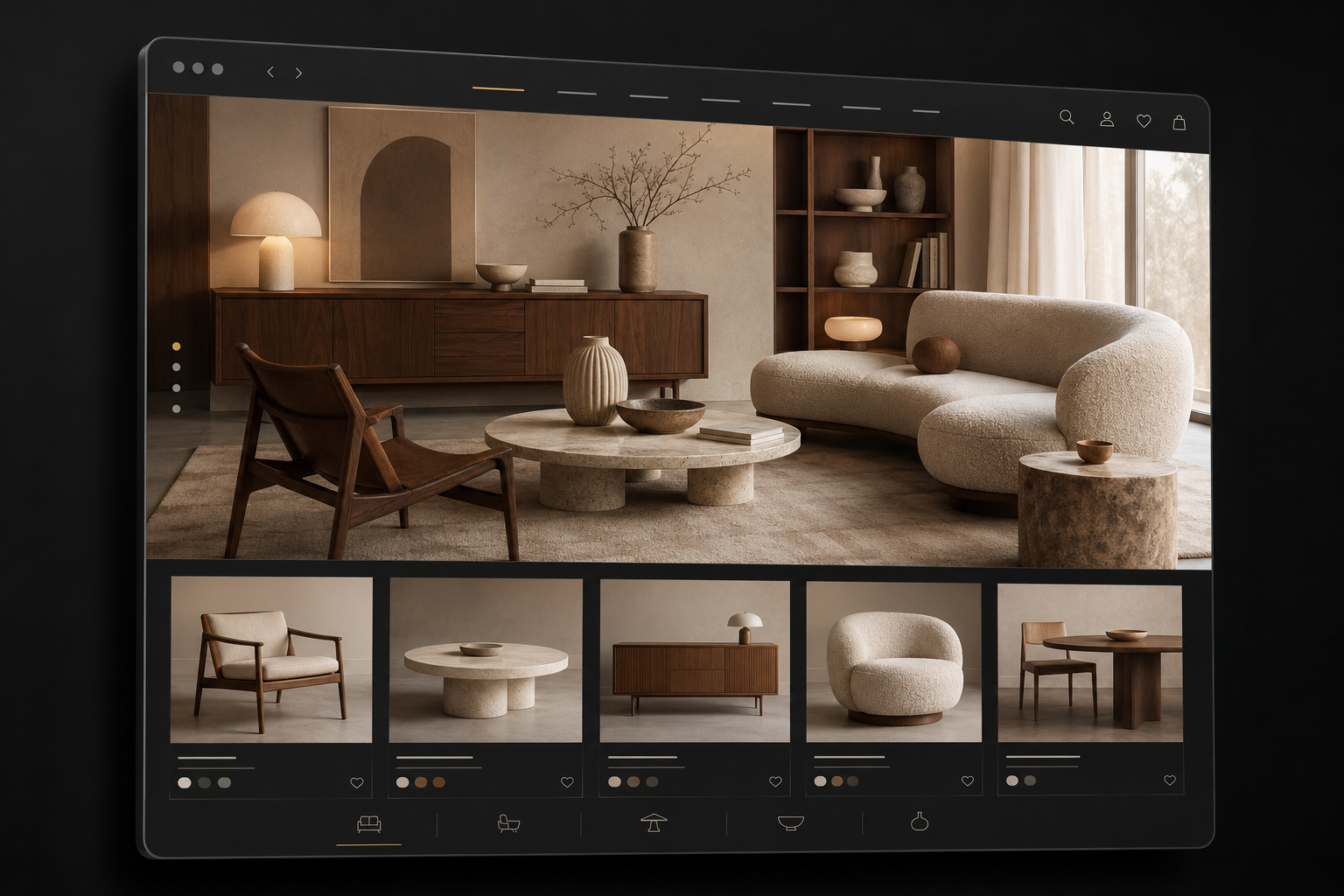 Стилизованный мокап Nooru Home